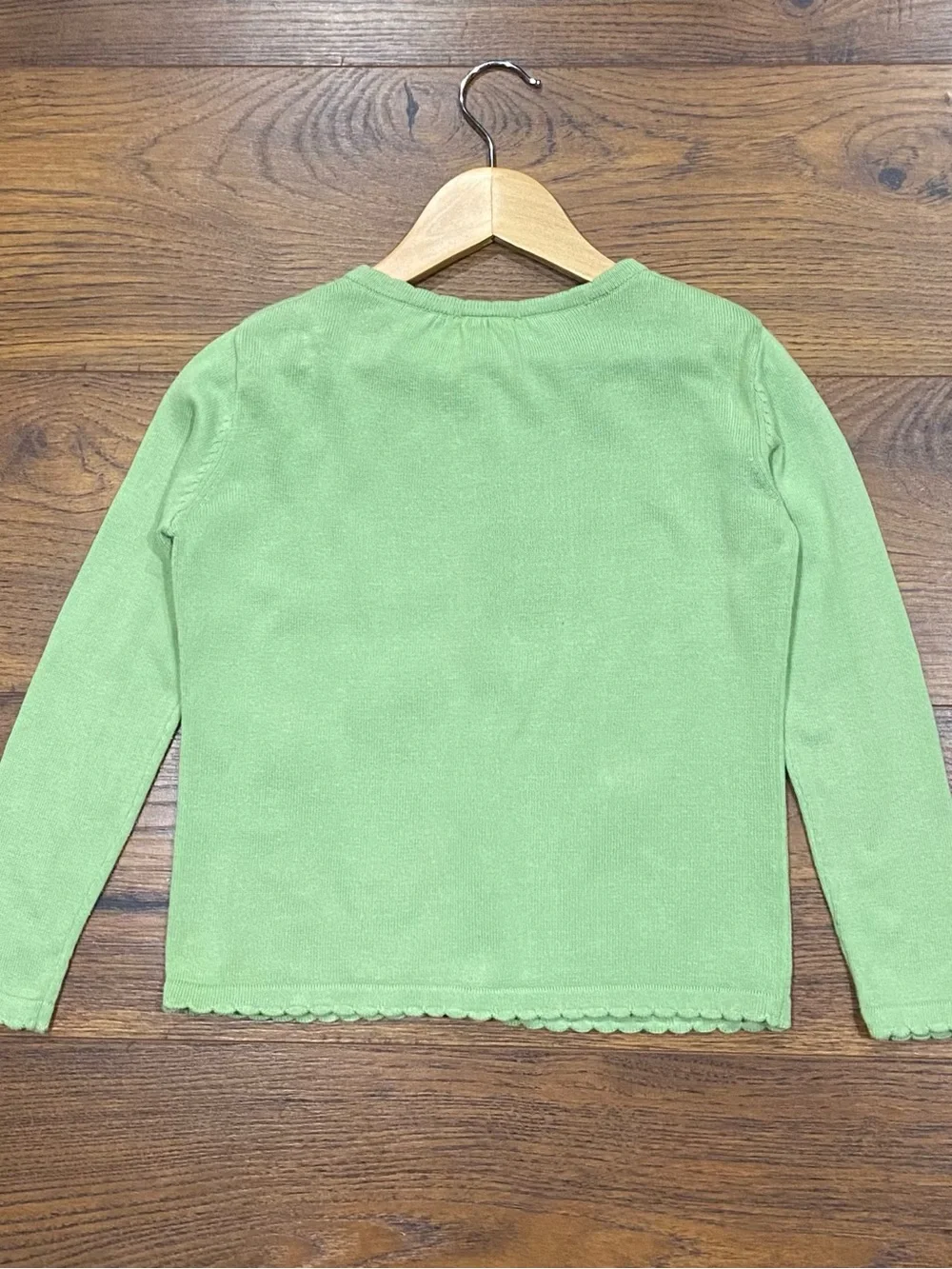 Gymboree Girls Tulip Garden Green Tulip Cardigan Sweater Size Small (5-6)